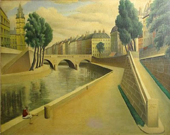 Painting: Along the Seine