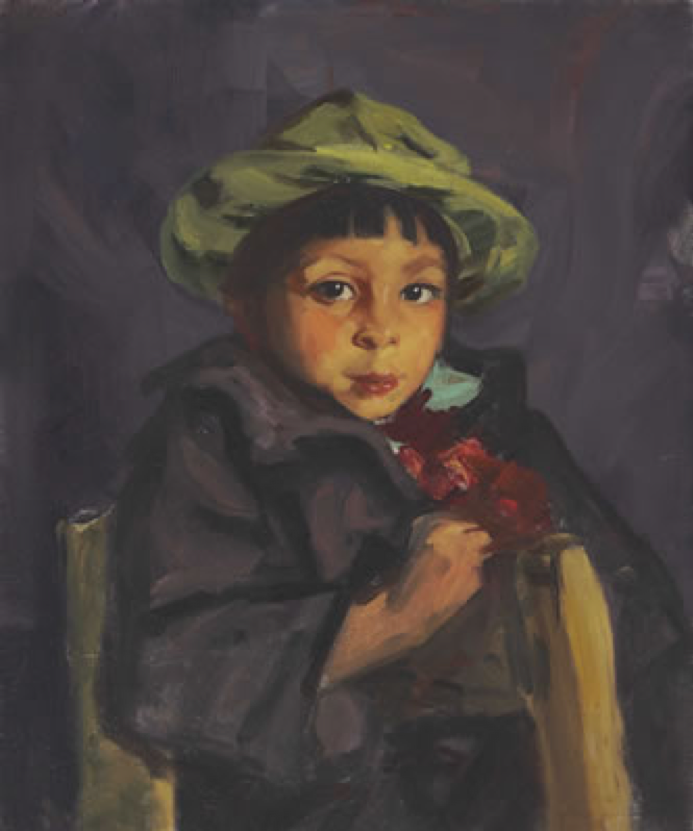 Robert Henri painting of a young boy