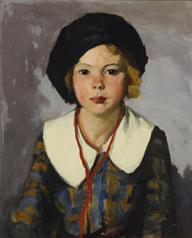 Robert Henri painting of a young girl