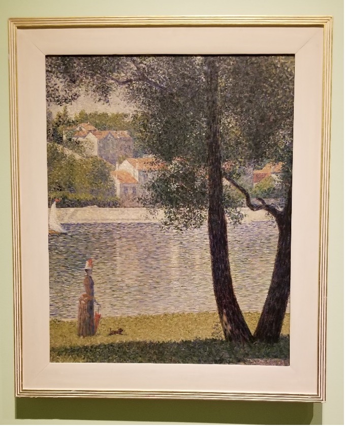 Georges Seurat. The Seine at Courbevoie, 1885.<br />
Private Collection<br />
