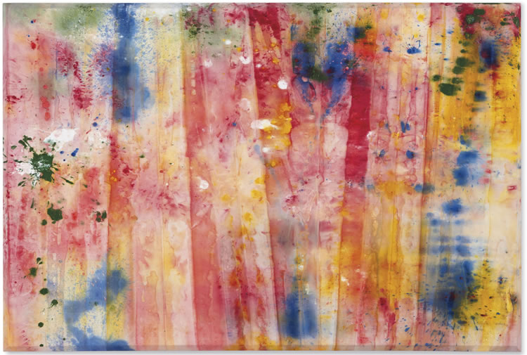 Sam Gilliam (1933-2022), Lady Day II, 1971, acrylic on canvas, 107 x 160 inches<br />
Photo courtesy Christie’s<br />
