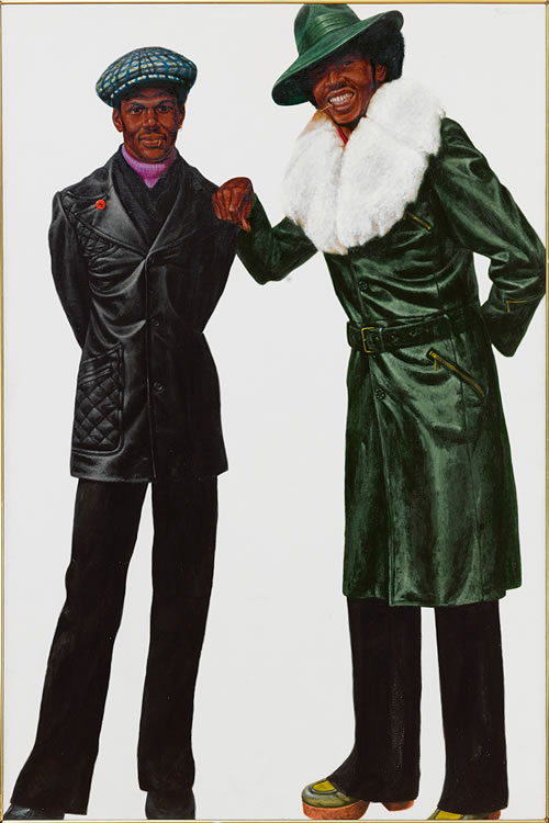 Barkley Hendricks (1945-2017), Yocks, 1975<br />
Oil and acrylic on canvas, 72 x 48 inches<br />
Photo courtesy Sotheby’s<br />
