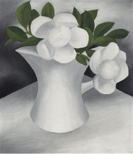 Ida O’Keeffe, “Flowers (Gardenias in a Pitcher)” 1932
Oil on canvas, 8 x 7 inches
Photo courtesy Christie’s New York
